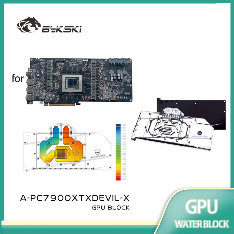Rx 7900 Xtx 24Gb Video Card - Bykski A-PC7900XTXDEVIL-X GPU Water Block per