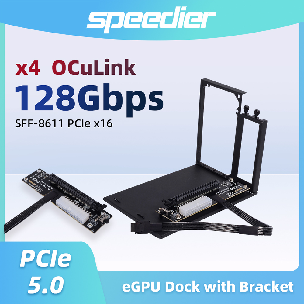 Oculink Egpu Dock Graphics Card - OCuLink SFF-8611/8612 a PCIe X16 Dock