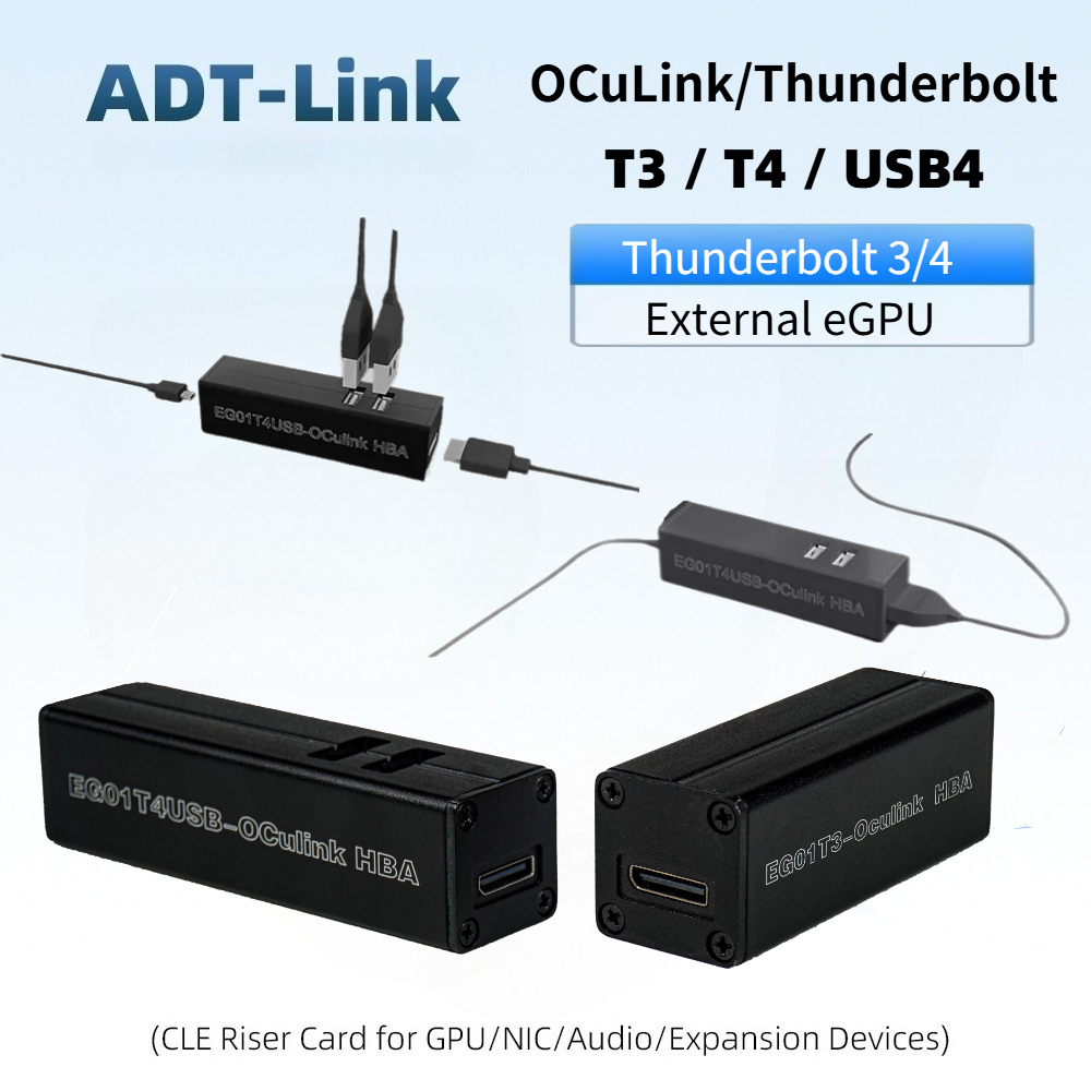 Oculink Egpu Dock Graphics Card - Adattatore T3 / T4 OCuLink Thunderbolt