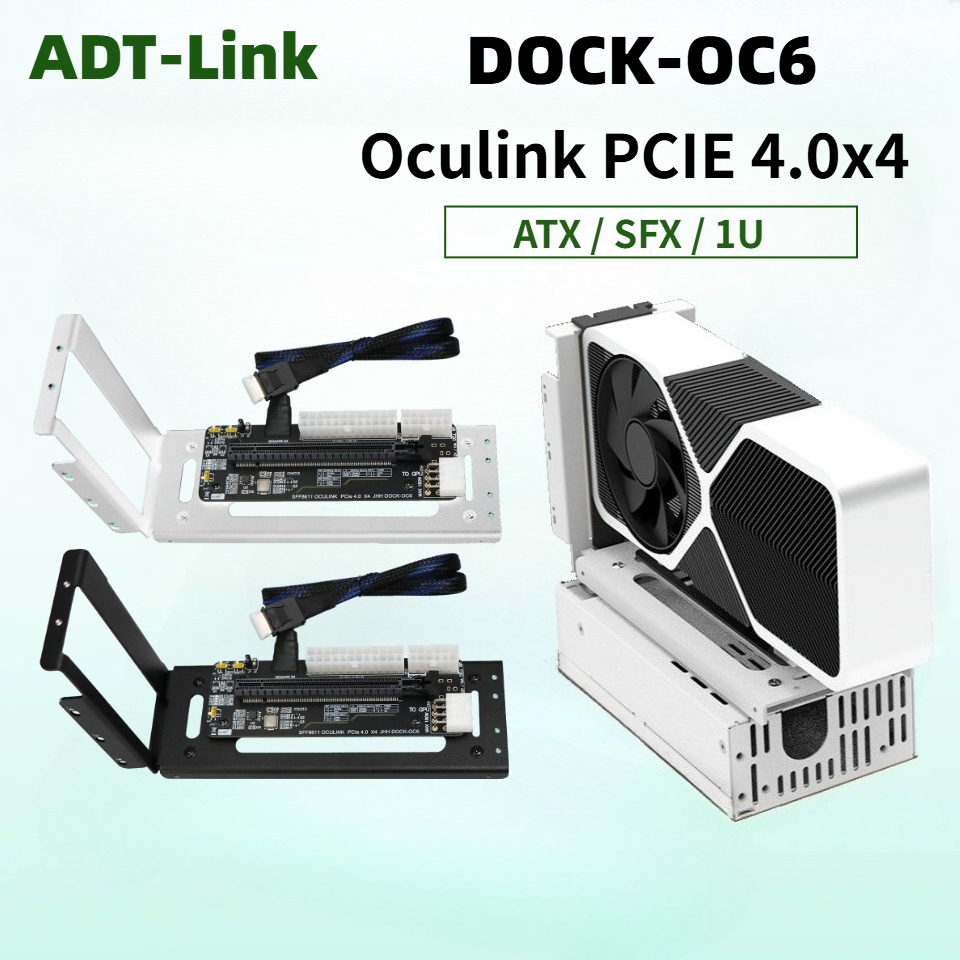 Oculink Egpu Dock Graphics Card - Dock GPU Oculink Bianco e Nero,